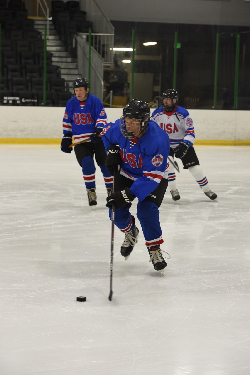 Bob Priestley #19 in game action