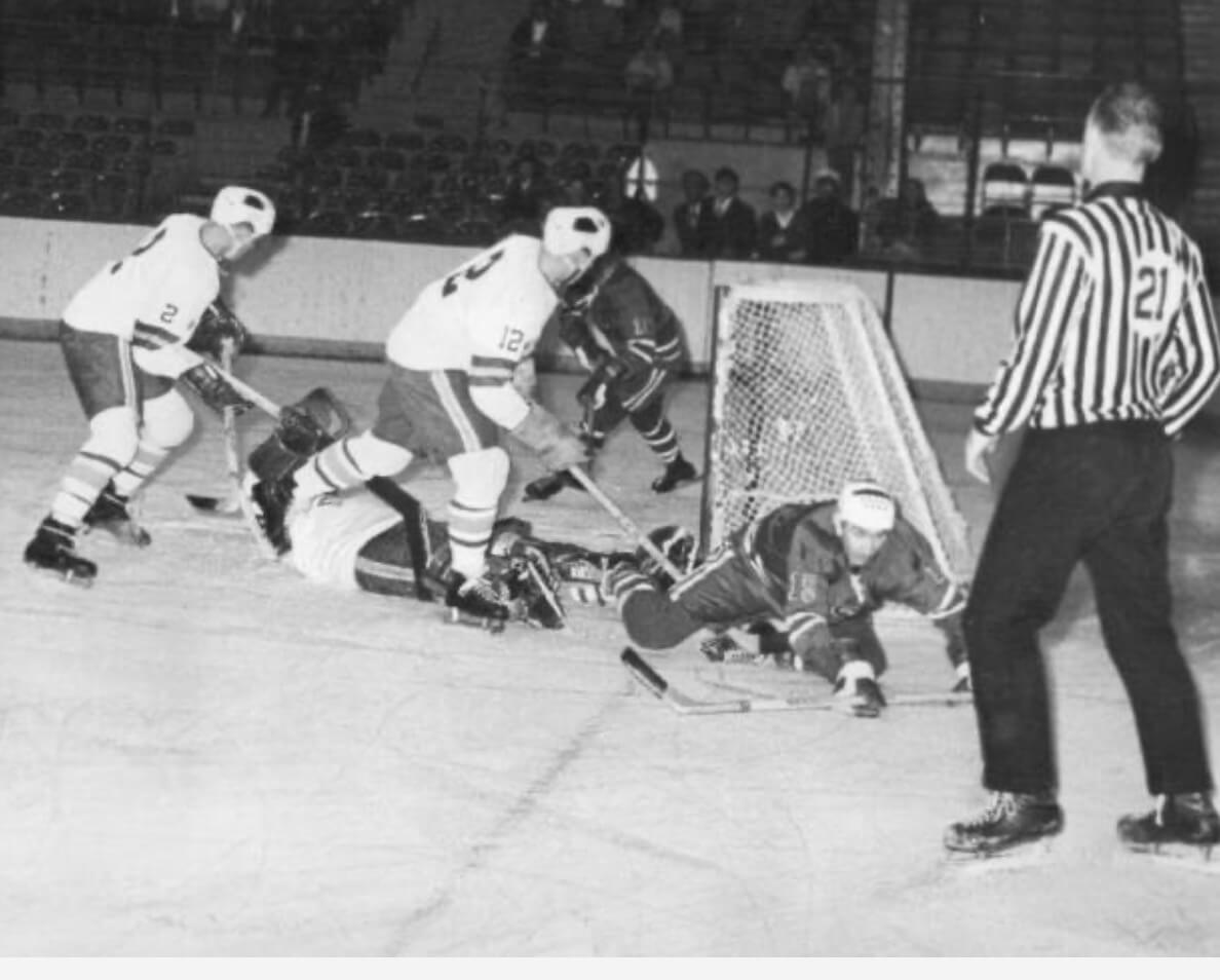 Don Cameron playing for DU, 1966