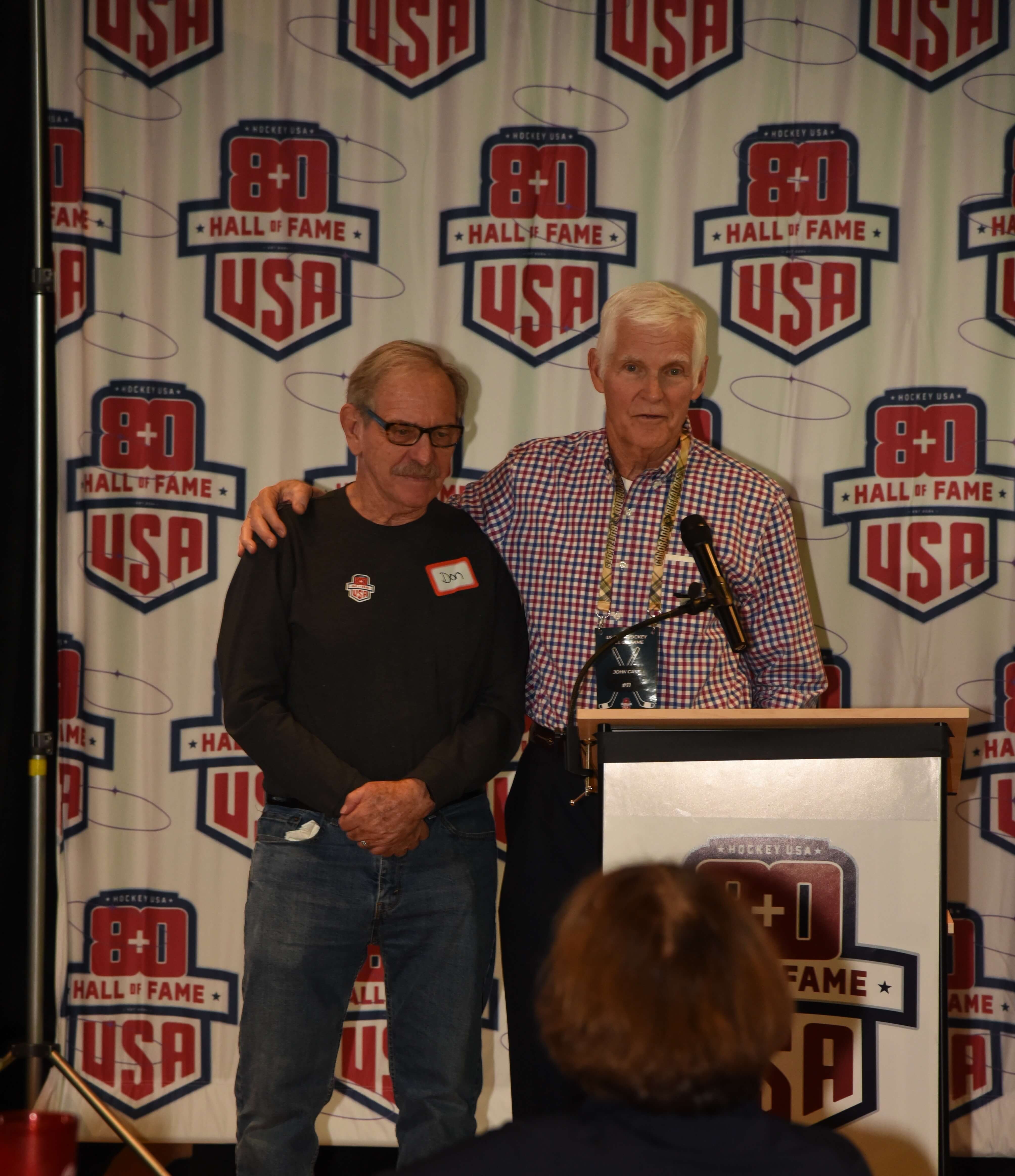 Don Cameron inducted at USA 80+ Hockey Hall of Fame