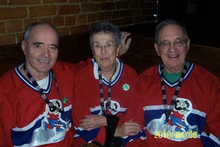 Larry Bergeron with Sages teammates 2010